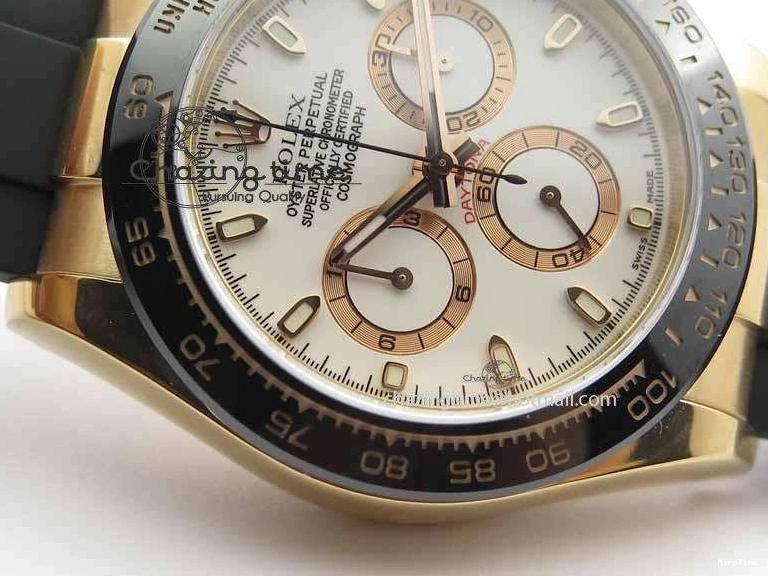 MiroTime 0407 Sustainable Daytona 116515 JF 1:1 Best Edition White Dial On Black Rubber Strap A 3654